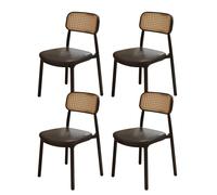 Sillas de Comedor sin Brazos Modernas Juego de 4 con Respaldo Curvo para la Sala de Estar de la Cocina Office Negro Octopus Feet