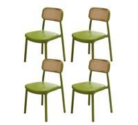 Sillas de Comedor sin Brazos Modernas Juego de 4 con Respaldo Curvo para la Sala de Estar de la Cocina Office Negro Octopus Feet