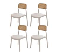 Sillas de Comedor sin Brazos Modernas Juego de 4 con Respaldo Curvo para la Sala de Estar de la Cocina Office Negro Octopus Feet