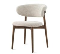 Sillas de comedor tapizadas modernas con patas de madera, elegantes sillas laterales para cocina, sala de estar y tocador, asientos elegantes y cómodos para decoración del hogar