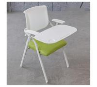 Sillas de conferencias plegables con mesa abatible, diseño ergonómico, soporte lumbar, marco de metal para oficina y sala de espera