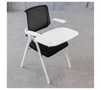 Sillas de conferencias plegables con mesa abatible, diseño ergonómico, soporte lumbar, marco de metal para oficina y sala de espera
