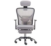 Sillas de escritorio Silla de oficina con respaldo alto Reposacabezas y altura regulable Malla transpirable Respaldo ergonomico Simplicidad moderna Silla de jefe Peso del rodamiento 150kg Altura Ajust
