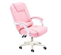 Sillas de escritorio Silla Ejecutiva Giratoria de Oficina Cómodo sedentario Silla de jefe Diseño reclinable a 145 ° Reposabrazos de una pieza Simplicidad moderna Peso del rodamiento 200kg Altura Ajust