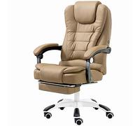 Sillas de Escritorio Silla Ejecutiva Giratoria de Oficina Lo último en diseño de Confort, computadora de Oficina en el hogar, Silla giratoria para Carreras, Silla de Escritorio con Acolchado de Cuero