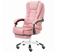 Sillas de Escritorio Silla Ejecutiva Giratoria de Oficina Lo último en diseño de Confort, computadora de Oficina en el hogar, Silla giratoria para Carreras, Silla de Escritorio con Acolchado de Cuero