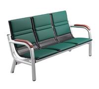 Sillas de Espera con Reposabrazos, Banco de Recepción de Lujo con Brazos y Respaldo Acolchados, Ideal para Salas de Reuniones, Oficinas y Salones(Green)