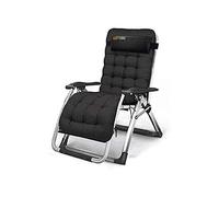 Sillas de gravedad cero sillas de patio plegables al aire libre ajustables con sillones de almohadas para sillón de salón ajustable plegable para acampar al aire libre (color: b) interesante FANDIAO
