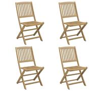 Sillas de jardín plegables 4 uds madera acacia 57x49x90 cm Sillón de exterior Tumbona Tumbona Duradera Patio Piscina Playa