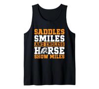 Sillas de Montar Sonrisas y Caballo sin Fin Mostrar Miles Caballo Mamá Camiseta sin Mangas
