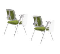 Sillas de Oficina for Invitados con Brazo for Tableta y construcción Robusta diseñadas for Salas de Espera, escuelas, aulas y reuniones(Green 2ps)