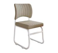 Sillas de oficina sin ruedas, Silla ergonomica escritorio for salas de conferencias, Sillas for invitados y Sillas escritorio, Silla de comedor cómoda y apilable, Silla de computadora fija(Yellow)