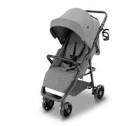Asalvo NESS 2 Silla de Paseo para bebé, Carrito de paseo con Respaldo Reclinable, Cochecito urbano, Arnés 5 Puntos, SPF50+, Gran Capota con Ventana, Manejable y Máxima Seguridad Hasta 24 kg, Gris