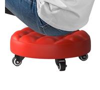 Sillas de Piso para niños: taburetes Bajos con Asiento Enrollado, taburetes de Rollo Hecho de PU, Baja Altura con 4 Rollos | Trabajando Silla Base multipropósito, taburetes de Tiendas para la li