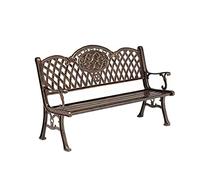 Sillas De Porche, Banco De Jardín, Silla De Parque De Aluminio Fundido, Banco para Exteriores, Asiento De Sofá Doble, Banco De Jardín para Exteriores, Banco De,B2-One Size