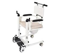 Sillas de ruedas de baño con asiento dividido de 180°,Silla de transferencia de pacientes,Elevador de pacientes sentado,Rueda universal de 360°,Pasador de cambios para el hogar para enfermería de