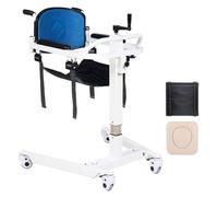 Sillas de ruedas de baño Elevador telescópico manual for silla de ruedas, máquina de altura ajustable con asiento dividido de 180° for camas, sofás, baños, máquina elevadora de pacientes Ayuda de tran