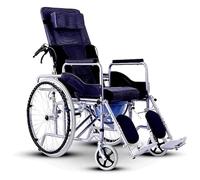 Sillas de ruedas de baño Silla de ruedas plegable, silla de ruedas de seguridad de aluminio, cinturón portátil, inodoro, multifuncional, portátil, carrito for personas mayores con discapacidad Ayuda d
