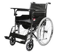 Sillas de ruedas de baño Silla de Ruedas Silla de Ruedas Plegable Transporte con Inodoro Sentado Carro for Caminar for Ancianos discapacitados Portátil Plegable Multifuncional Ayuda de transferencia