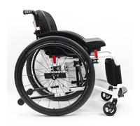 Sillas De Ruedas Deportivas Manuales Plegables con marco de aleación de aluminio,Silla De Ruedas Ligera Para Adultos,Silla de ruedas de tránsito,Extracción con un botón(Seat width 38cm/15in,B)