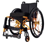 Sillas de ruedas deportivas, silla de ruedas autopropulsada manual, silla de transporte plegable de aluminio para usuarios discapacitados, cómoda silla de ruedas deportiva portátil