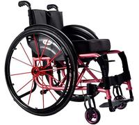 Sillas de ruedas deportivas, silla de ruedas autopropulsada manual, silla de transporte plegable de aluminio para usuarios discapacitados, cómoda silla de ruedas deportiva portátil