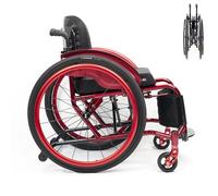Sillas De Ruedas Deportivas Y De Ocio Para Adultos,silla De Ruedas De Transporte,silla De Ruedas Deportiva Ultraligera Plegable Todo Terreno,silla De Ruedas Manual Portátil De Aleación De Aluminio(Sea