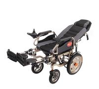 Sillas de ruedas eléctricas para adultos, nueva silla de ruedas eléctrica plegable ligera Wheelchai totalmente reclinable, con reposacabezas silla de ruedas eléctrica portátil (tamaño: C)