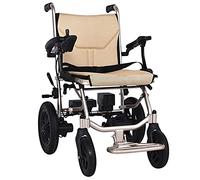 Sillas de Ruedas Eléctricas para Adultos Tránsito de Aluminio Ligero, Plegables y Motorizadas, 14 Kg, Adecuadas para sillas de Ruedas eléctricas para Personas Mayores, para Viajes en avión