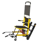 WOLWES Silla de ruedas eléctrica para subir y bajar escaleras – portátil con orugas – Amarillo