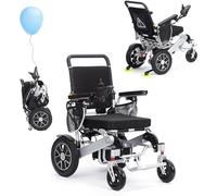 Sillas de Ruedas Eléctricas Plegables para Adultos - Silla de Ruedas Eléctrica 500W Motor 20 Millas Todo Terreno Power Electric Wheelchair Travel Size Support 330 lbs, No Requiere Montaje