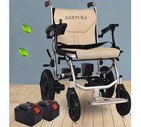 Sillas de ruedas eléctricas plegables para adultos, silla de ruedas eléctrica plegable y ligera, silla de ruedas motorizada duradera, soporta hasta 220 libras, peso 30 libras, silla de ruedas