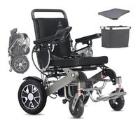 Sillas de ruedas eléctricas portátiles para adultos, soporte de silla de ruedas eléctrica ligera de 150 kg, silla de ruedas eléctrica motorizada para personas mayores, 30+ km de largo alcanc