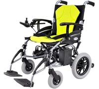 Sillas de ruedas Ligeras, plegables, de aleación de aluminio, eléctricas, diseño de almohadilla desmontable con batería de litio, alta resistencia, personas mayores discapacitadas