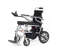 Sillas de ruedas para adultos, silla de ruedas eléctrica plegable, joystick de 360°, capacidad de peso 120 kg, ancho del asiento 43,5 cm, SUV y sistema de suspensión