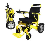Sillas de ruedas Peso del rodamiento 180 kg Silla de ruedas eléctrica D09 plegable aleación de aluminio liviana batería de litio vieja cuatro rondas Ergonómicamente adecuada para personas mayores