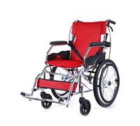 Sillas De Ruedas Plegables para Personas Mayores, Sillas De Ruedas Portátiles De Aluminio Livianas Que También Pueden Ser Utilizadas por Personas Discapacitadas, con Frenos Dobles Y Correas De As