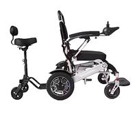 Sillas de ruedas plegables portátiles Silla de ruedas eléctrica completamente automática inteligente doble Pedales cómodos adecuados para personas mayores (A 12A)