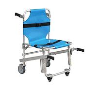 Sillas de ruedas Plegables Silla de escalera plegable EMS - Silla de escalera Aluminio Ligero, peso ligero Plegable Ambulancia Bombero Evacuación Ascensor Escalera Silla de evacuación de emergencia