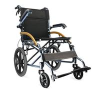 Sillas de ruedas plegables y ligeras, cómoda, silla acolchada para personas mayores, scooters de movilidad plegables con rueda de respaldo plegable