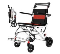 Sillas de ruedas plegables y livianas for adultos, de aluminio, súper livianas, plegables, silla de ruedas, silla de ruedas autopropulsada, silla de movilidad, reposapiés abatible