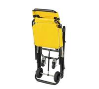 Sillas de ruedas portátil plegable silla de escalera/camilla ambulancia bomberos evacuación silla de escalera médica con hebillas de liberación rápida para ancianos, discapacitados (color: negro +