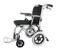 Sillas de ruedas Silla de ruedas autopropulsada de aluminio liviana plegable, silla de ruedas de aleación de aluminio autopropulsada manual plegable ligera para todo terreno Rueda de liberación rápid