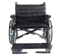 Sillas de ruedas Silla de Ruedas Plegable, Carro de Viaje for discapacitados de Mediana Edad, Manual, Grande, ensanchado, de Acero al Carbono, propulsado por un Asistente, Puede soportar 150 kg Adulto