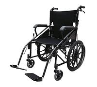 Sillas de Ruedas Silla de Ruedas Plegable Carro para Ancianos Manual Antideslizante Plegable liviano con Freno de Mano para Residentes Respaldo Plegable Sillas de Ruedas para discapacitados