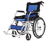 Sillas de ruedas Silla de ruedas plegable,Silla de ruedas para personas mayores,Silla de ruedas de aleación de aluminio ultraligera,Silla de transporte manual plegable,Fácil viaje,Adecuado para posto