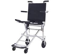 Sillas de ruedas, silla de ruedas portátil de aleación de aluminio para personas mayores, carritos de mano ligeros y manuales, duraderos, pequeños, adecuados para que los ancianos y los niños puedan s
