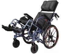 Sillas de Ruedas Silla Ruedas Sillas De Ruedas De Transporte Ligeras Silla De Ruedas Autopropulsada Con Reposapiés Y Frenos Abatibles Para Adultos Silla de Ruedas Plegable