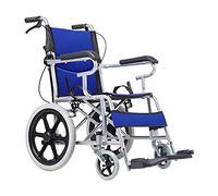 Sillas de Ruedas Sillas de Ruedas Plegables, Silla de Ruedas Plegable Ligera y fácil de Transportar Carro de Movilidad de Tela de Malla Transpirable Plegable Tipo de Viaje de 11 kg para Personas Mayo