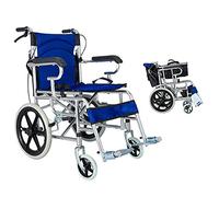 Sillas de ruedas Sillas de ruedas plegables, Silla de ruedas plegable Peso neto 11 kg Plegable Ligero Portátil Ancianos Pequeños Viajes Scooter para discapacitados Carro,C